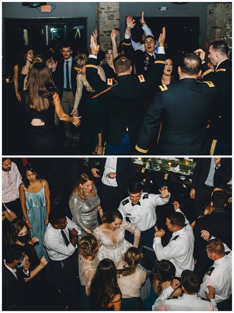 dancing during wedding reception at park31