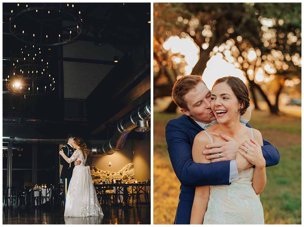 couples happy in love and dancing in the hill country